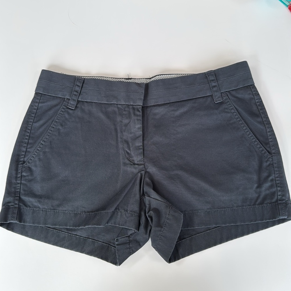 J.Crew navy blue Chino shorts, 3 inch inseam, size 4